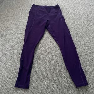Lingswallow Tummy Control Workout Leggings in Purple